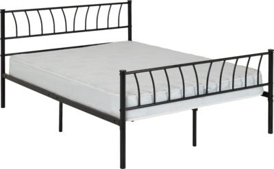 Cheap Double Bed & Mattress Bundle – Harlow Metal Frame | Free UK Delivery