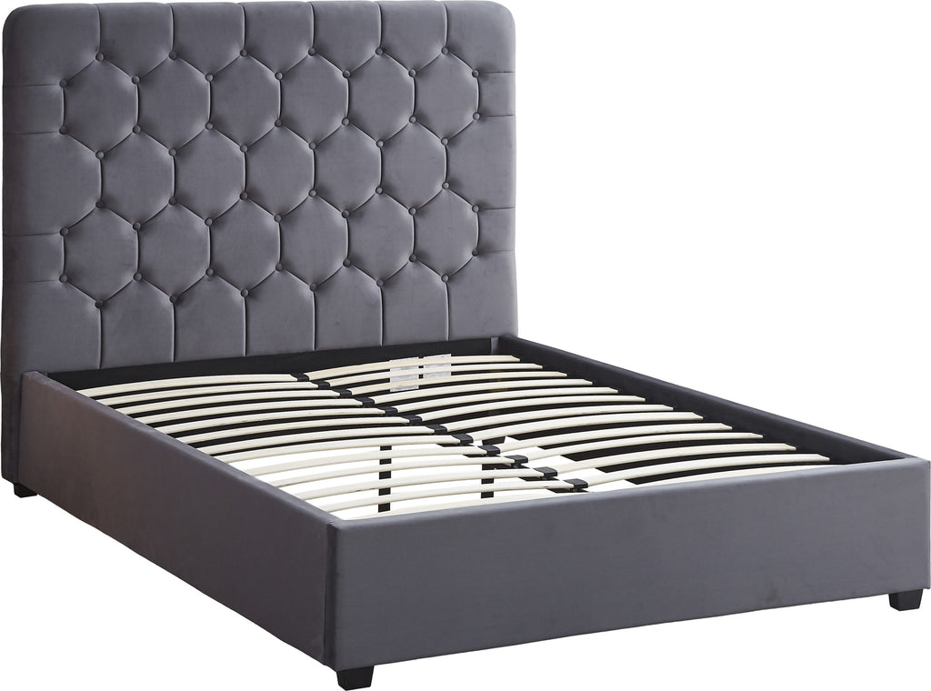 Velvet Double Bed & Mattress Bundle – Madison Upholstered Frame | UK Delivery