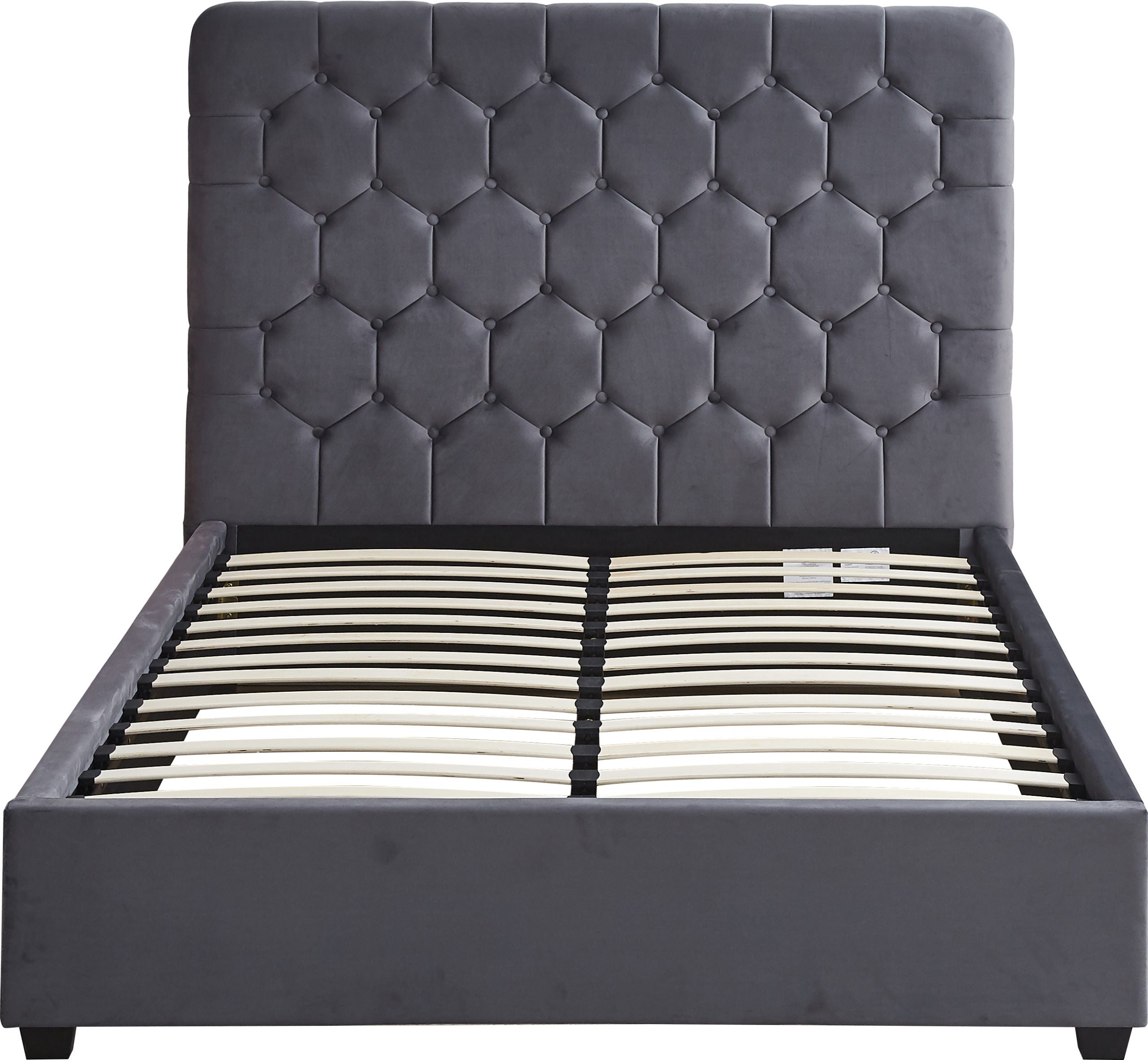Velvet Double Bed & Mattress Bundle – Madison Upholstered Frame | UK Delivery